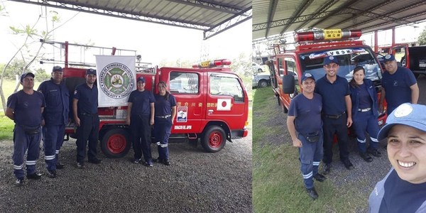 NUEVO CARRO HIDRANTE PARA BOMBEROS VOLUNTARIOS DE ITAPÚA POTY