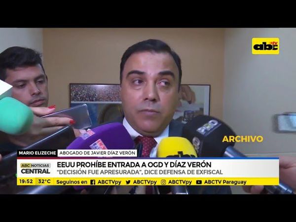 EE.UU. prohíbe entrada a AGD y Díaz Verón - ABC Noticias - ABC Color