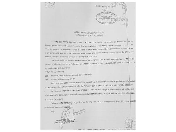 Liberación de azúcar se trabó porque parte de ella se esfumó, dicen