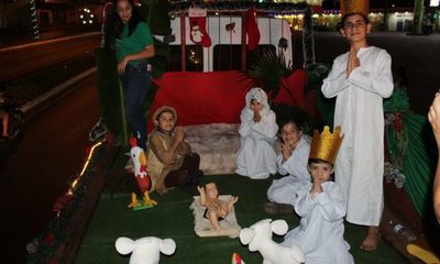 Realizan festival navideño en la Avenida Perú