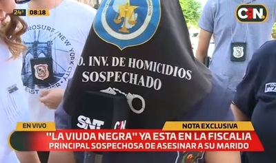 "Viuda negra" acude a la Fiscalía y niega crimen de su pareja