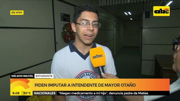 Piden imputar a intendente de Mayor Otaño - ABC Noticias - ABC Color
