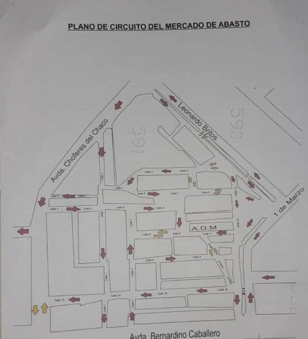 Cambian sentido de calles en Mercado de Abasto de CDE