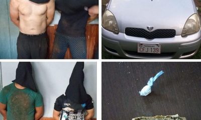 Detienen a sujetos con drogas