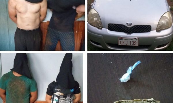 Detienen a sujetos con drogas