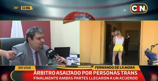 Travesti es sospechoso de asaltar a árbitro