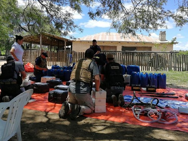 Fiscalía y Senad incautan en el Chaco 480 kg de coca listos para el envío