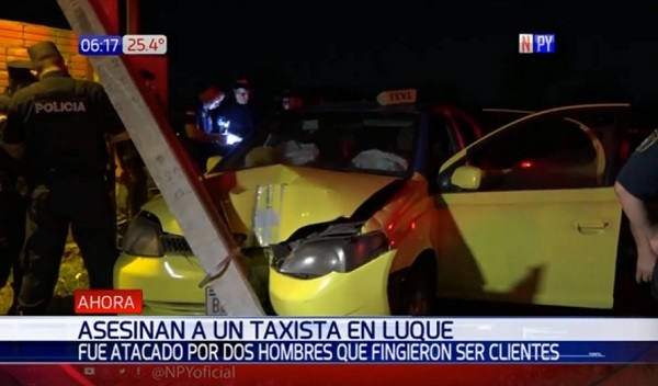 Taxista asesinado tenía apenas G. 5.000 y su celular