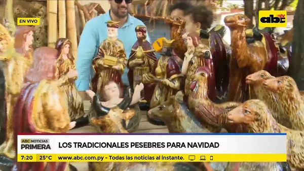 Los tradicionales pesebres para navidad - ABC Noticias - ABC Color