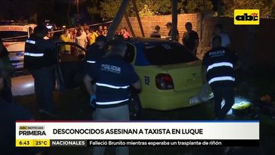 Desconocidos asesinan a taxista en Luque - ABC Noticias - ABC Color
