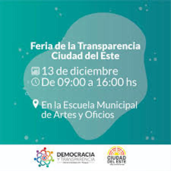 Feria de la Transparencia en CDE será este viernes
