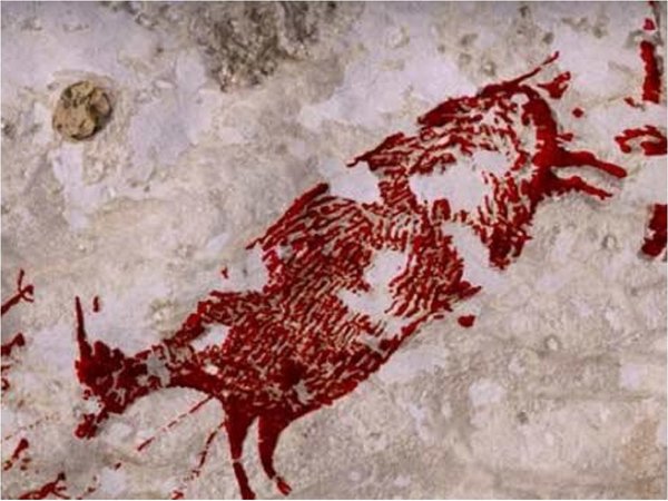Descubren la pintura rupestre de caza más antigua del mundo