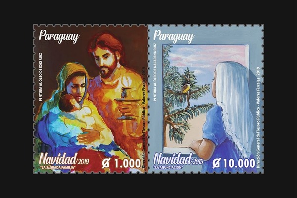 DINACOPA presenta nuevos sellos postales alusivas a la Navidad - .::RADIO NACIONAL::.