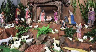 El tradicional pesebre se opaca por las luces de un árbol de pino - Periodismo Joven - ABC Color