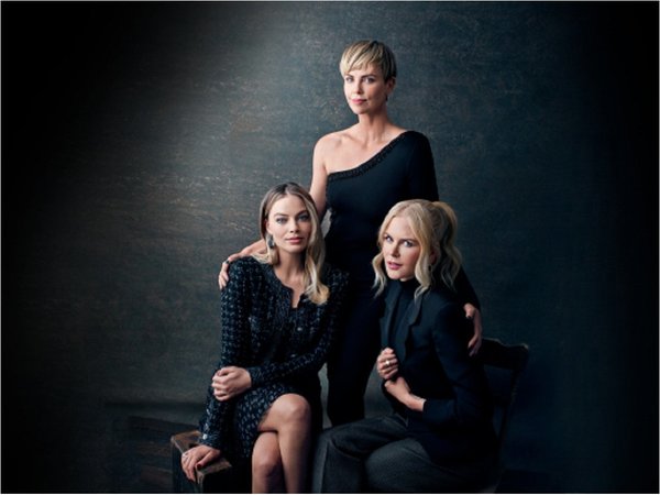 Nicole Kidman, Charlize Theron y Margot Robbie, el lujoso trío de El Escándalo