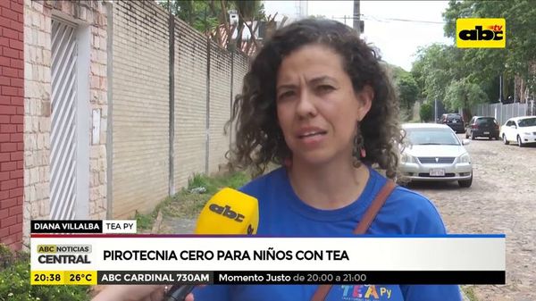 Pirotecnia cero para niños con TEA - ABC Noticias - ABC Color