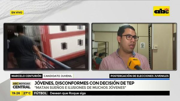 Jóvenes, disconformes con decisión del TEP - ABC Noticias - ABC Color