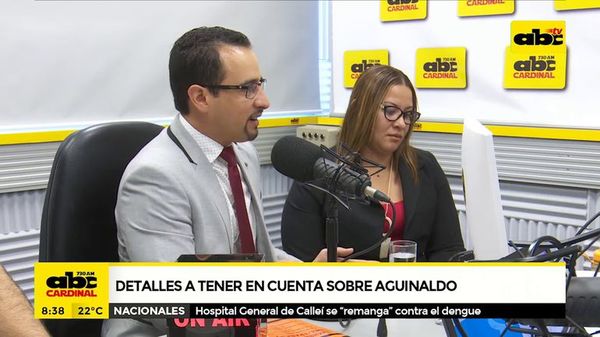Detalles a tener en cuenta sobre aguinaldo - ABC Noticias - ABC Color