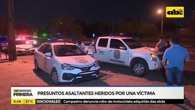Presuntos asaltantes heridos por una víctima - ABC Noticias - ABC Color