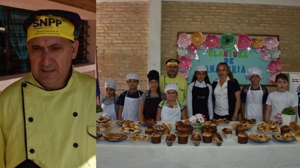 INSTRUCTOR ENSEÑA GRATIS PANADERÍA Y CONFITERÍA A LOS NIÑOS