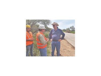 Wiens recorrió obras de la Transchaco