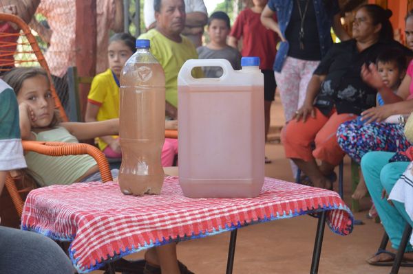 Reciben muy poca agua y es turbia