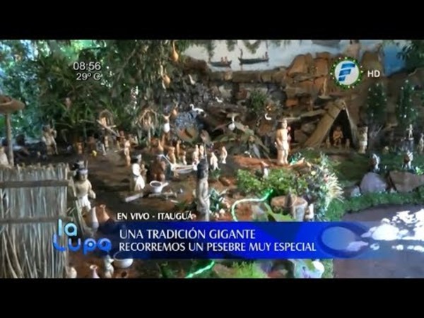 Pesebre gigante, una tradición familiar en Itauguá