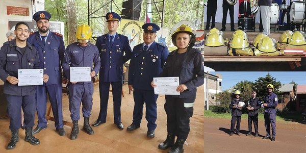 BOMBEROS DE CAPITÁN MEZA CUMPLIERON 20 AÑOS DE SERVICIO