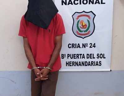 Discutió con su concubina y le lanzó una botella en la cara