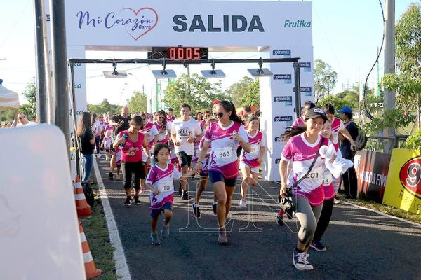 Correcaminata “Mi corazón corre” se realizó a beneficio de hospital