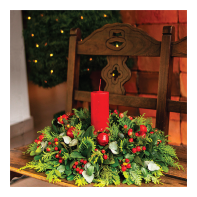 La Navidad se adorna con arreglos florales