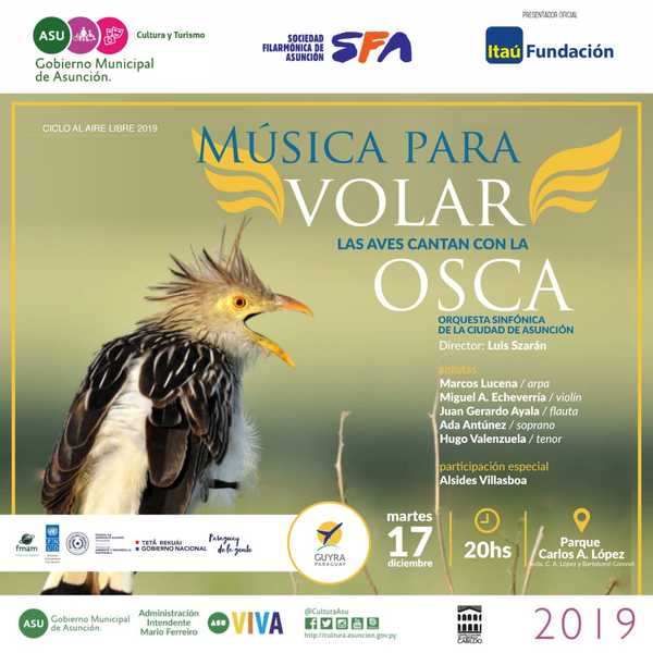 “Música para volar – Las aves cantan con la Osca” en el Parque Carlos A. López de Asunción | .::Agencia IP::.