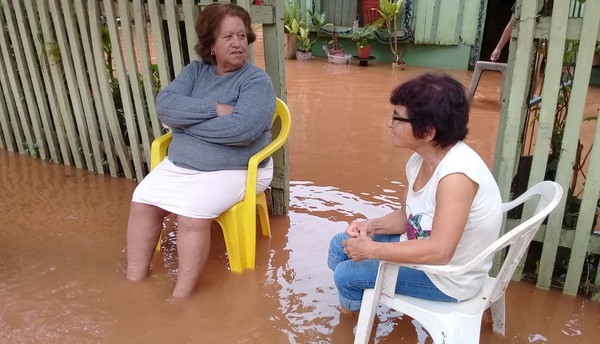 Viviendas inundadas por lluvias en Concepción