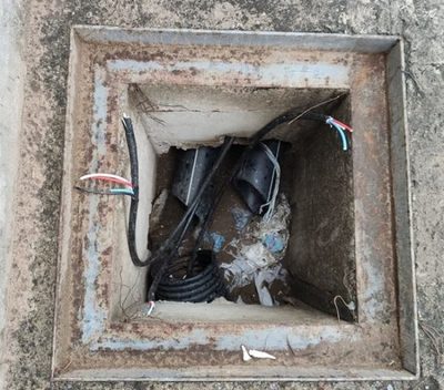 Túnel sufre inundación a causa de robo de cableado