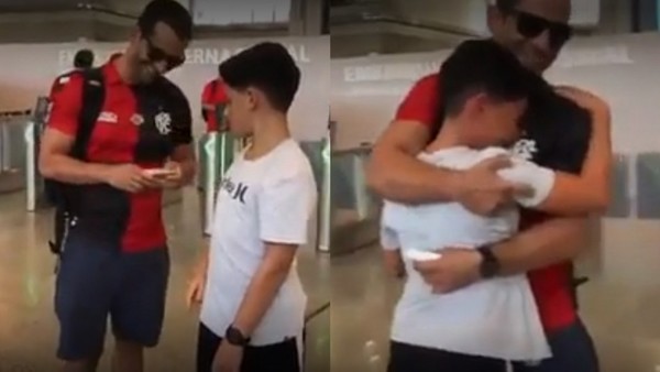 La conmovedora sorpresa de un hincha del Flamengo a su hijo