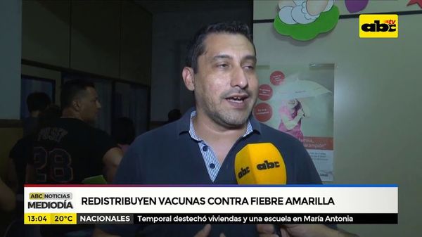 Redistribuyen vacunas contra fiebre amarilla - ABC Noticias - ABC Color
