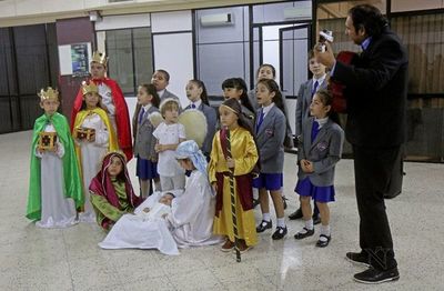 Alumnos del Nihon Gakko presentaron tradicional pesebre viviente