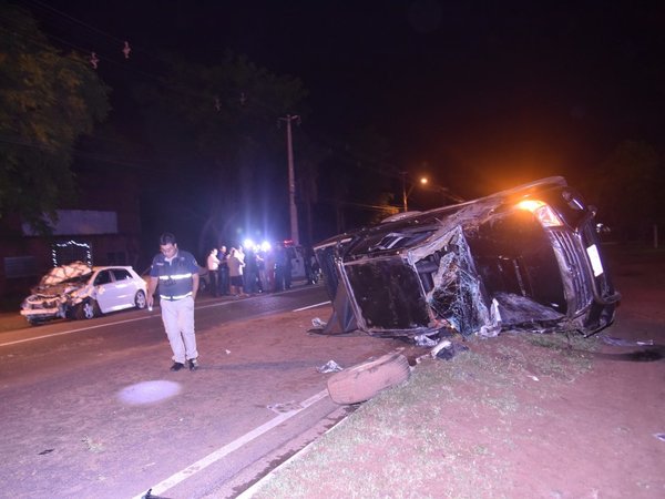 Conductor protagoniza accidente en Ypacaraí y da positivo al alcotest