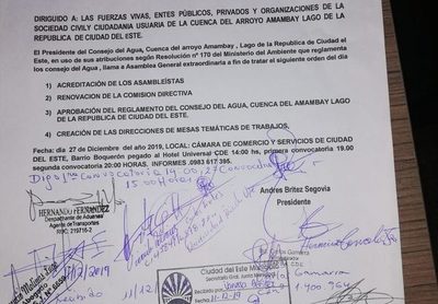 Renovarán autoridades en Consejo de Agua de CDE