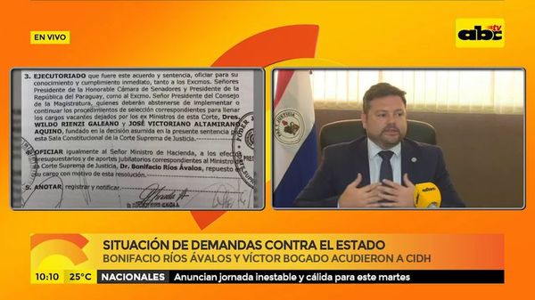 Situación de demandas contra el estado - ABC Noticias - ABC Color