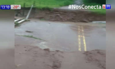 El "puente de oro" fue arrastrado por las lluvias | Noticias Paraguay