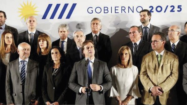 Lacalle Pou dio a conocer su gabinete