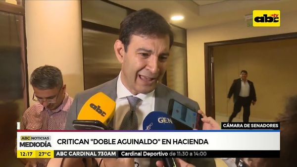 Critican “doble aguinaldo” en Hacienda - ABC Noticias - ABC Color