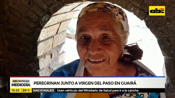Peregrinan junto a Virgen del paso en Guairá - ABC Noticias - ABC Color