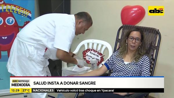 Salud insta a donar sangre - ABC Noticias - ABC Color
