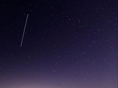 Captan paso de la Estación Espacial Internacional en fotografías