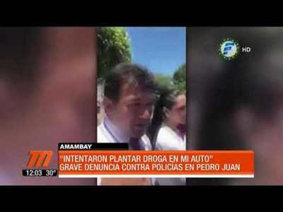 Acusa a la policía de haber “plantado” droga en su auto