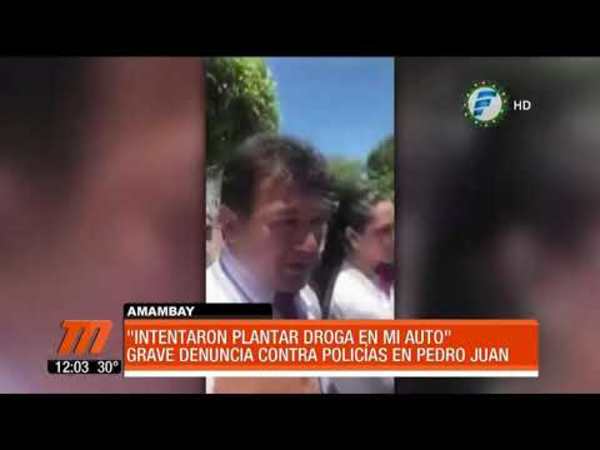 Acusa a la policía de haber “plantado” droga en su auto