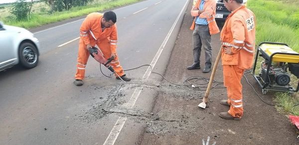 VERIFICAN RUTA N° 1 ENTRE SAN JUAN BAUTISTA-ENCARNACIÓN PARA BACHEO PROFUNDO