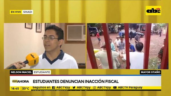 Estudiantes denuncian inacción fiscal - ABC Noticias - ABC Color
